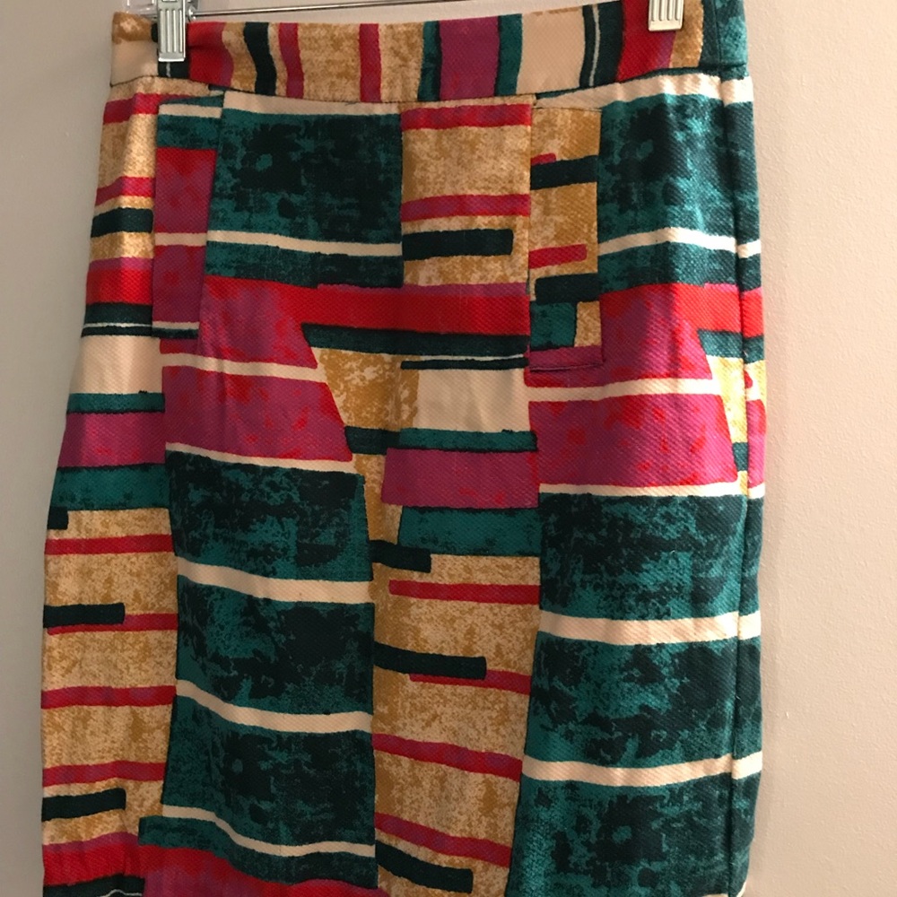 Anthropologie dolce vita skirt size 4 multi color